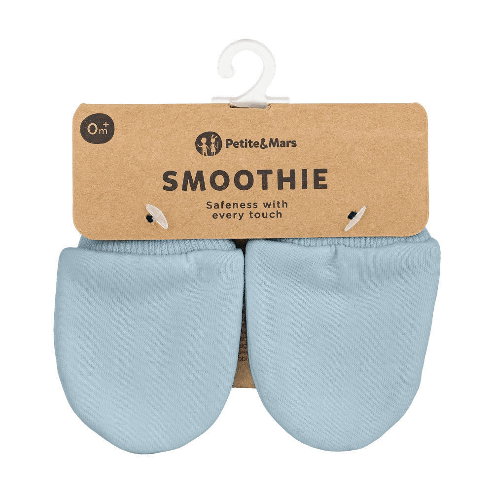 PETITE&MARS Rukavičky dojčenskej Smoothie Sky Blue