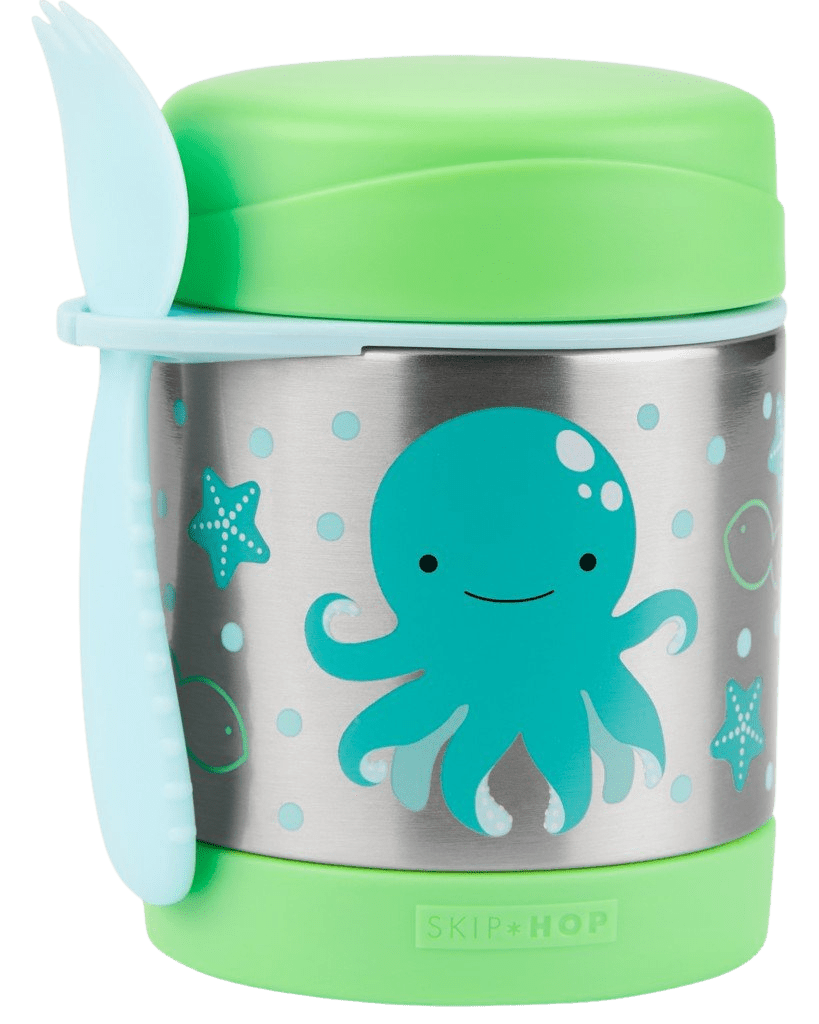 SKIP HOP Zoo Termoska na jedlo s lyžičkou/vidličkou Chobotnice, 3+ 325 ml