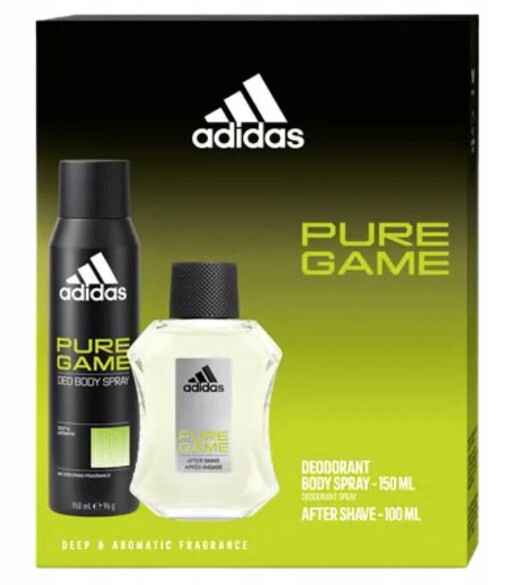 Adidas Pure Game - voda po holení 100 ml + dezodorant v spreji 150 ml