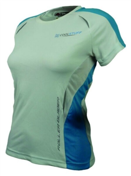 Tričko dámske s krátkym rukávom Haven Missfit - biele-modré,