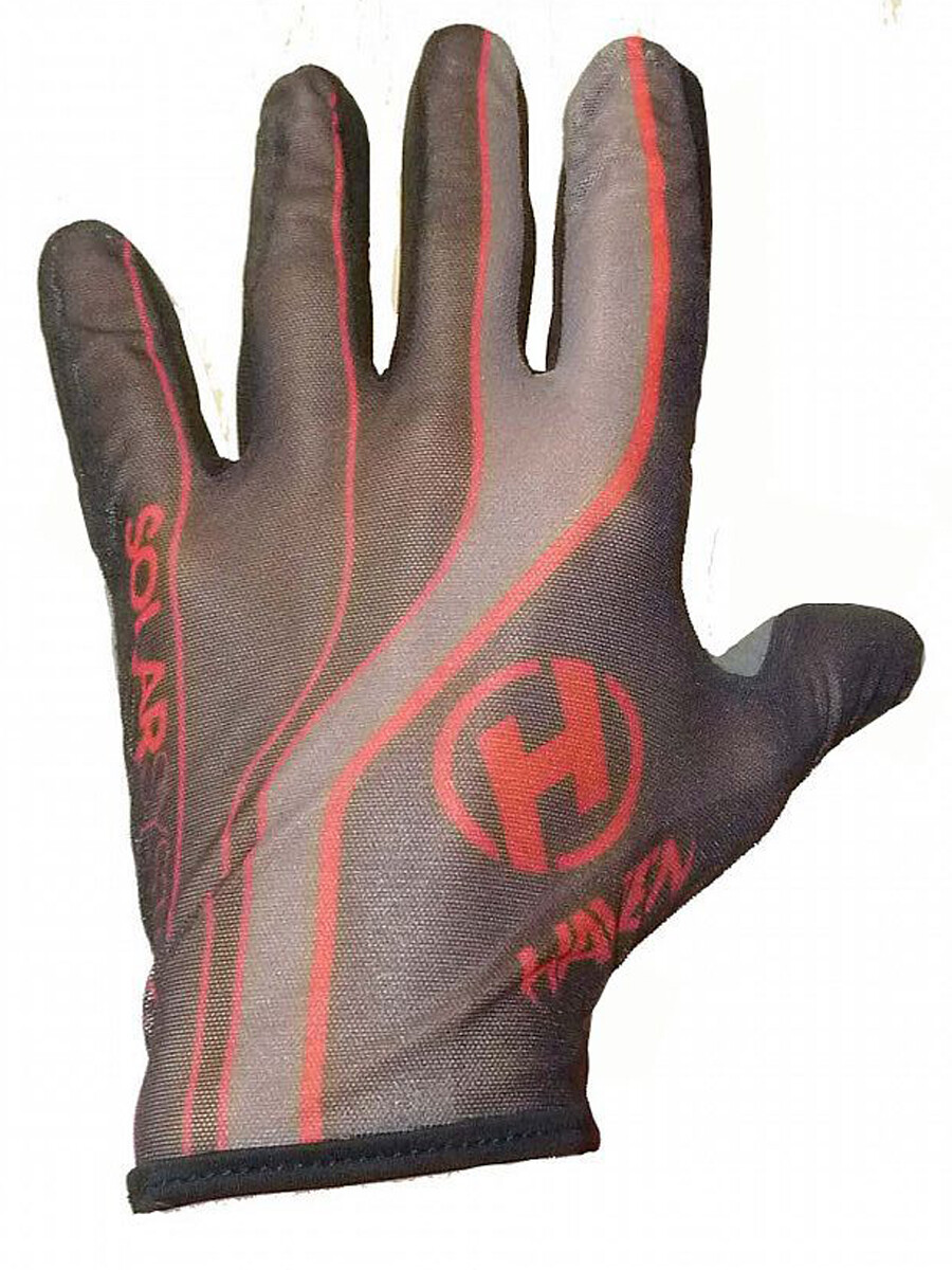 Rukavice Haven Solar Long - čierne-červené,