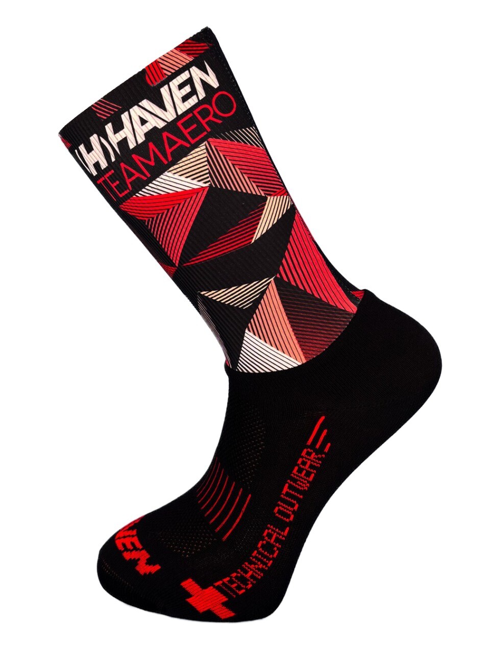 Ponožky Haven Aero - čierne-červené,