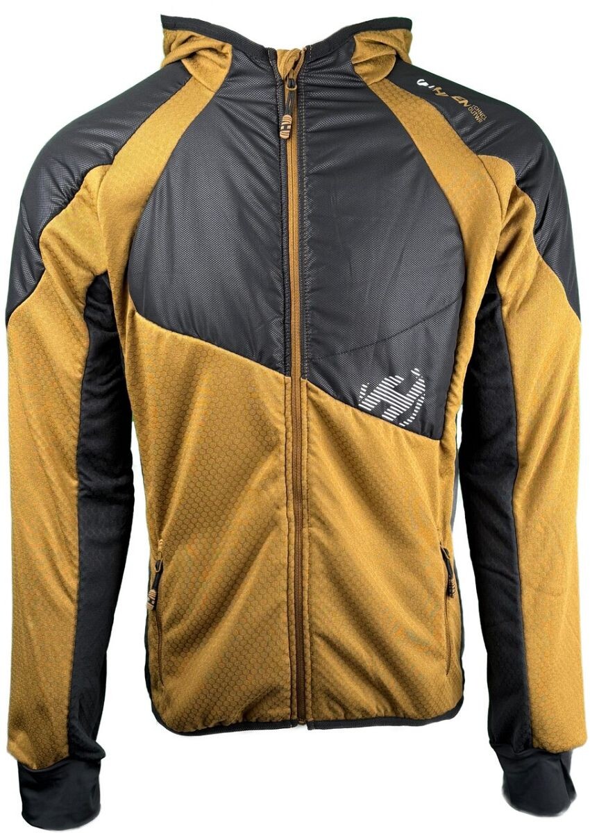 Mikina pánska Haven Polartis Hoodie - hnedá-čierna,