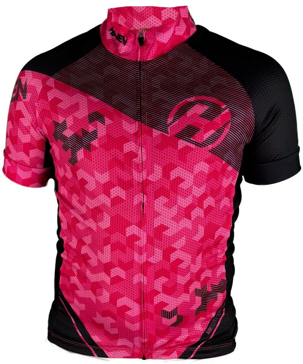 Dres detský s krátkym rukávom Haven Singletrail - ružový-čierny,