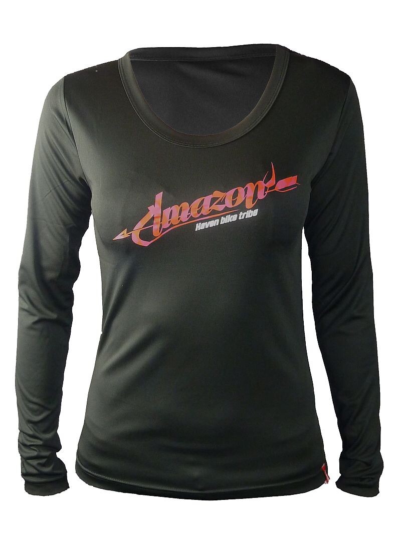 Tričko s dlhým rukávom Haven Amazon - čierne-červené,