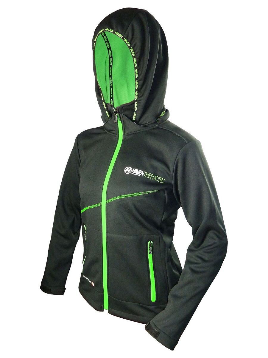 Bunda dámska Haven Thermotec - čierna-zelená,