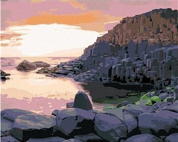 Zuty - Maľovanie podľa čísel - Západ slnka, Írsko (Ted Davis), 80 × 100 cm, plátno + rám