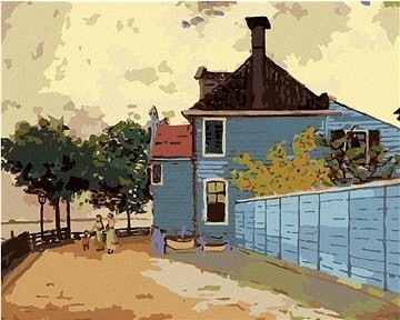 Zuty – Maľovanie Podľa Čísel – Modrý Dom V Zaandame (Claude Monet), 80 × 100 cm, Plátno + Rám