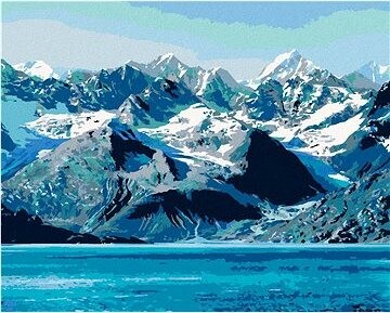 Zuty – Maľovanie Podľa Čísel – Národný Park Glacier Bay, 80 × 100 cm, Plátno + Rám