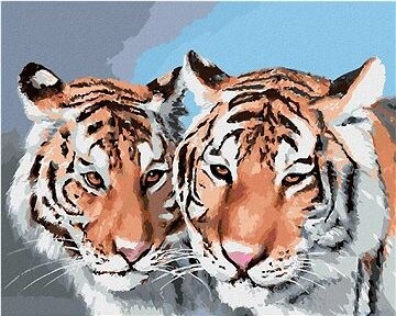 Zuty – Maľovanie Podľa Čísel – Tiger Portrét (D. Rusty Rust), 80 × 100 cm, Plátno + Rám