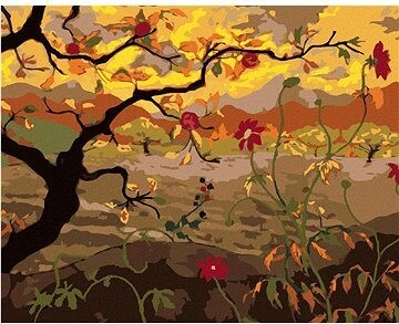 Zuty – Maľovanie Podľa Čísel – Jabloň S Červenými Plodmi (Paul Ranson), 80 × 100 cm, Plátno + Rám