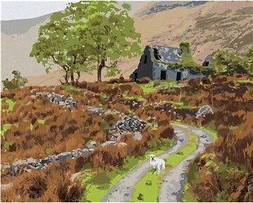 Zuty - Maľovanie podľa čísel - Horská krajina, Írsko (Ted Davis), 80 × 100 cm, plátno + rám