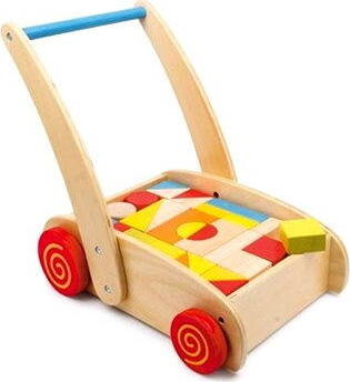 Chodúľka - Drevené kocky vo vozíku