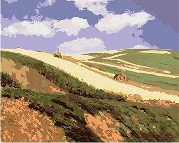 Zuty – Maľovanie Podľa Čísel – Pole (Pál Szinyei Merse), 80 × 100 cm, Plátno + Rám