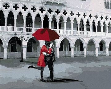 Zuty – Maľovanie Podľa Čísel – Milenci V San Marco, 80 × 100 cm, Plátno + Rám