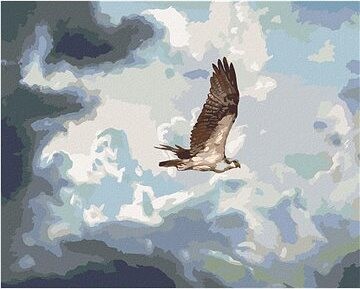 Zuty – Maľovanie podľa čísel – Orol v mrakoch (D. Rusty Rust), 80 × 100 cm, plátno + rám