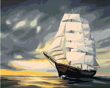 Zuty – Maľovanie Podľa Čísel – Plávajúca Loď (D. Rusty Rust), 80 × 100 cm, Plátno + Rám