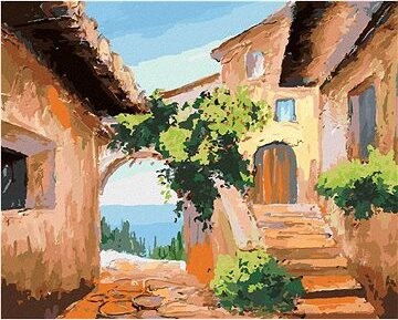 Zuty – Maľovanie Podľa Čísel – Domček Pri Mori, 80 × 100 cm, Plátno + Rám