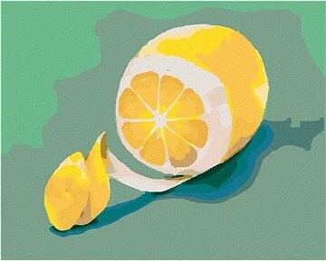 Zuty – Maľovanie podľa čísel – Citrón 2 (Myroslava Voloschuk), 80 × 100 cm, plátno + rám