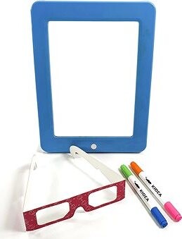 3D Kresliaca doska modrá s LED svetlami