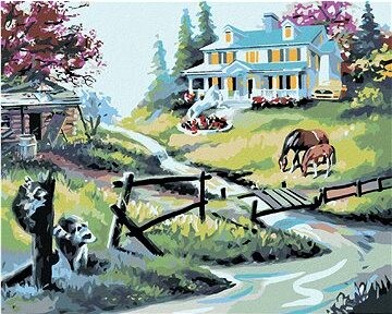 Zuty – Maľovanie podľa čísel – Bohatá a chudobná strana rieky (D. Rusty Rust), 80 × 100 cm, plátno + rám