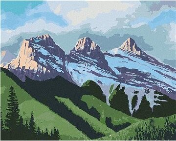 Zuty – Maľovanie Podľa Čísel – Tri Hory A Les (Robert Johnson), 80 × 100 cm, Plátno + Rám