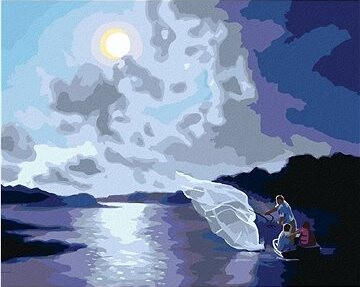 Zuty – Maľovanie podľa čísel – Rybári na loďke (D. Rusty Rust), 80 × 100 cm, plátno + rám