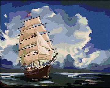 Zuty – Maľovanie Podľa Čísel – Plávajúca Loď Na Mori (D. Rusty Rust), 80 × 100 cm, Plátno + Rám