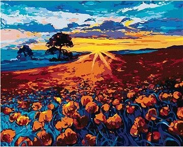 Zuty – Maľovanie Podľa Čísel – Vlčí Mak, 80 × 100 cm, Plátno + Rám