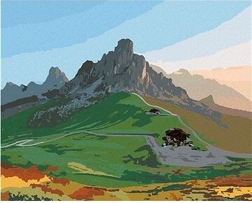 Zuty – Maľovanie Podľa Čísel – Dolomity, 80 × 100 cm, Plátno + Rám
