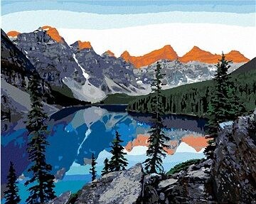 Zuty – Maľovanie Podľa Čísel – Kanadské Jazero, 80 × 100 cm, Plátno + Rám