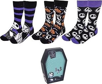 Disney Nightmare Before Christmas Icons 3 páry, uni veľ. – ponožky