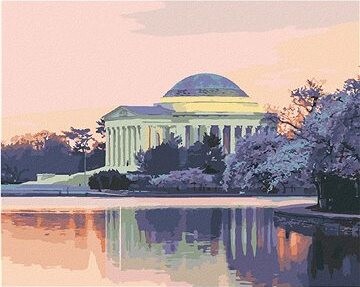 Zuty - Maľovanie podľa čísel - Jeffersonov pamätník, SŠA (Ted Davis), 80 × 100 cm, plátno + rám