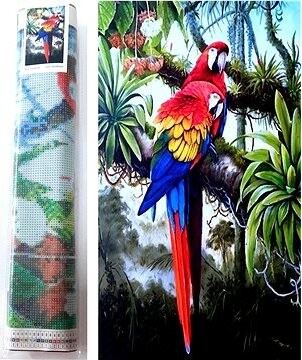 Norimpex Farebné papagáje 80 × 40 cm