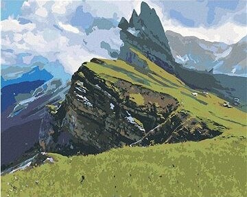 Zuty – Maľovanie Podľa Čísel – Hrebeň Odle Oddeľujúci Údolie, 80 × 100 cm, Plátno + Rám