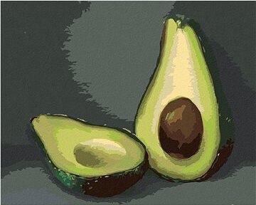 Zuty – Maľovanie Podľa Čísel – Avokádo 4 (Myroslava Voloschuk), 80 × 100 cm, Plátno + Rám