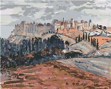 Zuty – Maľovanie Podľa Čísel – Opevnený Hrad (Georgette Agutte), 80 × 100 cm, Plátno + Rám