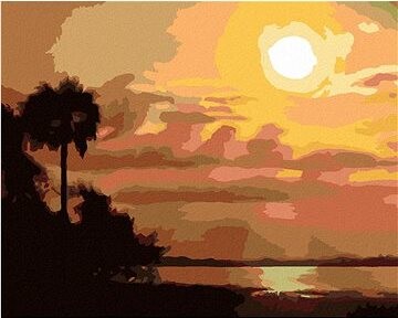 Zuty – Maľovanie Podľa Čísel – Súmrak Pri Jazere (D. Rusty Rust), 80 × 100 cm, Plátno + Rám