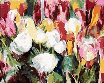 Zuty – Maľovanie Podľa Čísel – Plno Ruží A Tulipánov, 80 × 100 cm, Plátno + Rám