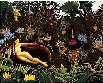 Zuty – Maľovanie Podľa Čísel – Sen (Henri Rousseau), 80 × 100 cm, Plátno + Rám