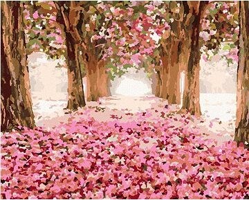 Zuty – Maľovanie Podľa Čísel – Tunel Plný Ružových Kvetov, 80 × 100 cm, Plátno + Rám