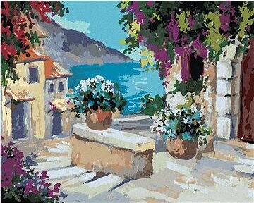 Zuty – Maľovanie Podľa Čísel – Po Schodoch K Moru, 80 × 100 cm, Plátno + Rám