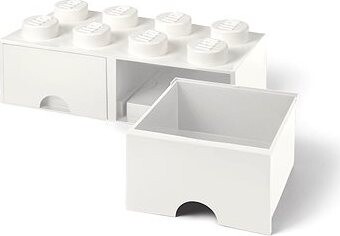 LEGO Úložný box 8 so zásuvkami – biela