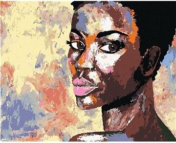 Zuty – Maľovanie Podľa Čísel – Portrét Africkej Ženy, 80 × 100 cm, Plátno + Rám