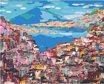 Zuty – Maľovanie Podľa Čísel – Neapol, 80 × 100 cm, Plátno + Rám