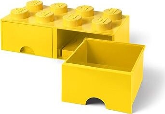LEGO Úložný box 8 so zásuvkami – žltá
