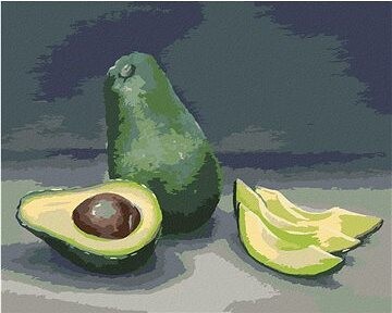 Zuty – Maľovanie Podľa Čísel – Avokádo 3 (Myroslava Voloschuk), 80 × 100 cm, Plátno + Rám