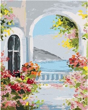 Zuty – Maľovanie Podľa Čísel – Letný Dom Pri Mori, 40 × 50 cm, Plátno + Rám