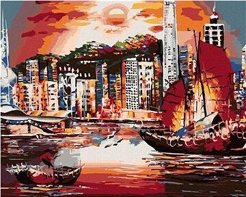 Zuty – Maľovanie Podľa Čísel – Hong Kong, 80 × 100 cm, Plátno + Rám