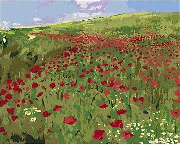 Zuty – Maľovanie Podľa Čísel – Lúka S Makmi (Pál Szinyei Merse), 80 × 100 cm, Plátno + Rám